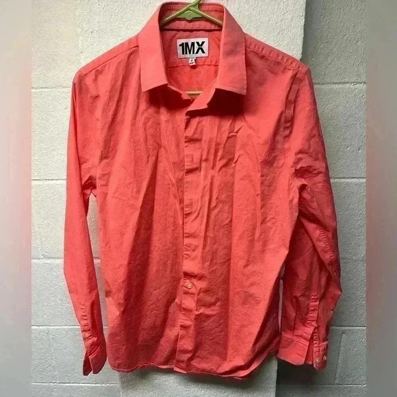 Express coral button up - Picture 1 of 3
